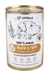 All Animals DOG kuřecí mleté s rýží 400g