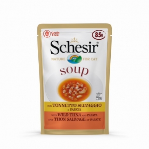 Schesir Cat kapsa Adult Soup tuňák/papája 85g