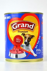 GRAND konzerva pes mas.směs 850g