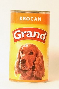 GRAND konzerva pes krocaní 1300g