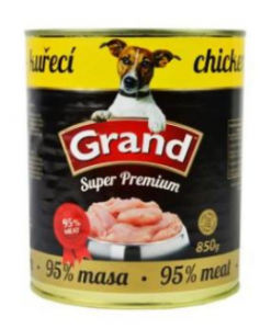 GRAND konzerva Superpremium pes drůbeží 850g