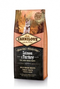 Carnilove Dog Salmon & Turkey for LB Puppies 12kg