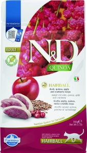 N&D Quinoa CAT Hairball 300g