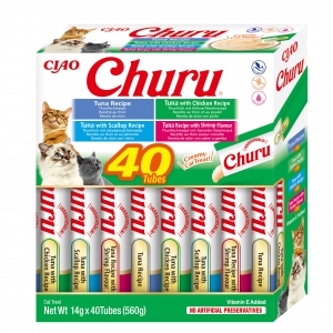 Churu Cat BOX Tuna Seafood Variety 40x14g