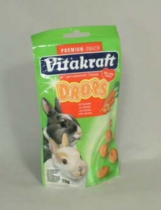 Vitakraft Rodent Rabbit poch. Drops carrots 75g