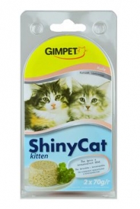 Gimpet kočka konzerva ShinyCat  Junior kuře 2x70g