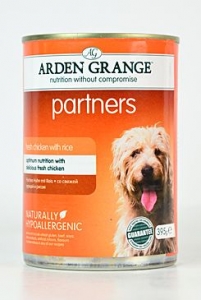 Arden Grange Partners Dog Chicken Rice konzerva  395g