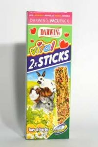 Darwin's tyčinka vital Sticks morče,králíkHay&Herbs 2ks