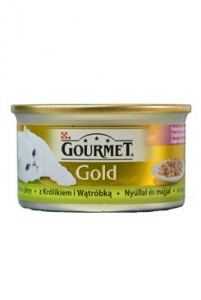 Gourmet Gold konzerva kočka duš.králík a játra 85g