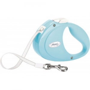 Vodítko FLEXI Puppy pásek 2m/5kg sv. modrá