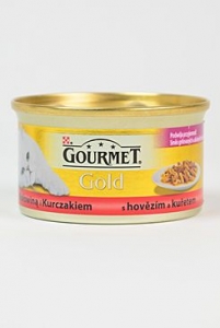 Gourmet Gold konzerva kočka duš.hov.a kuře 85g