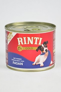 Rinti Dog Gold konzerva bažant 185g