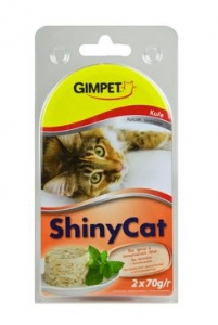 Gimpet kočka konzerva ShinyCat  kuře 2x70g