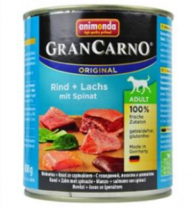 Animonda GRANCARNO konzerva ADULT losos/špenát 800g