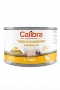 Calibra Cat Life konz.Sterilised Turkey 200g
