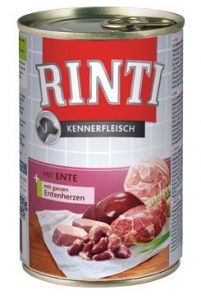 Rinti Dog konzerva Kennerfleisch kachní srdce 400g